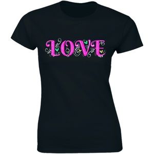 LOVE with Heart Leaves Symbol Nature Lover T-shirt